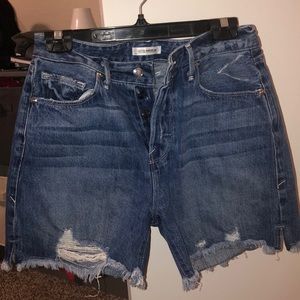 Good American High Waisted Jean Shorts
